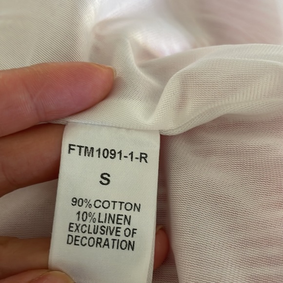 THML cotton linen dress striped embroidered with tassels - Picture 10 of 10